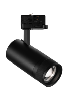 Светодиодный трековый светильник 20 w 4k черный (угол 15-55°) (philips chip) (30шт)