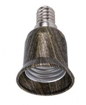 Ecola переходник с цоколя E14 на E27 Черненая бронза  A4T17HEAY