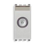 РОЗЕТКА TV КОНЦЕВАЯ 1DB "ПАПА", СЕРЕБРО МАТОВОЕ