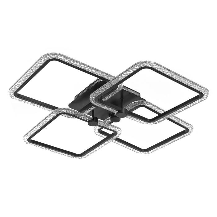 Люстра с ПДУ 71105/4BK LED 160Вт 3000-6000К диммер черный   5108273