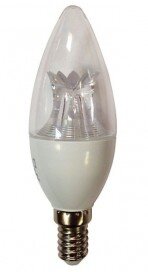 Лампа св/д Ecola E14 8W 2700  150x37  позр. с линзой Pemium C4QW80ELC