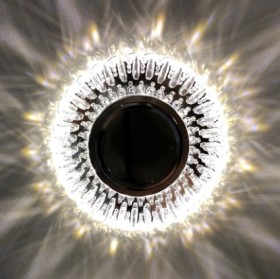 K1681L-1 серебро/прозрачный 50шт/коробка