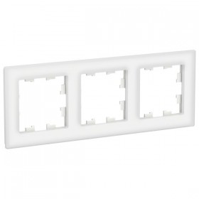 Рамка 3-м AtlasDesign Nature стекло бел. SchE ATN320103