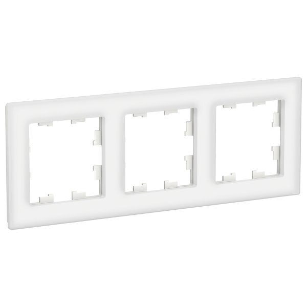 Рамка 3-м AtlasDesign Nature стекло бел. SchE ATN320103