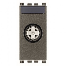 РОЗЕТКА TV+RD+SAT 1DB КОНЦЕВАЯ &quot;ПАПА&quot;, METAL