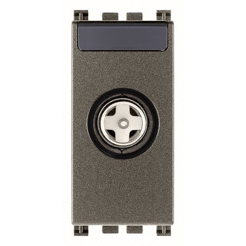 РОЗЕТКА TV+RD+SAT 1DB КОНЦЕВАЯ "ПАПА", METAL