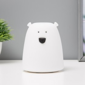 Ночник &quot;Антистресс мякиш мишка&quot; LED RGB от батареек 3ААА 9х9х10,5 см RISALUX  6988916