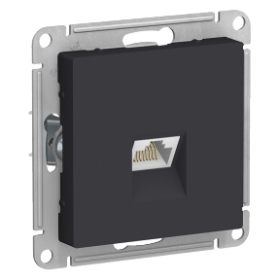 Механизм розетки RJ45 карбон AtlasDesign