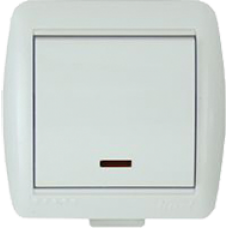 900-0200-201 Ainur белый Выкл 1 клавишный с подсветкой