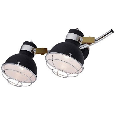 Настенный светильник  Escada 1135/2A E14*40W Black/Chrome