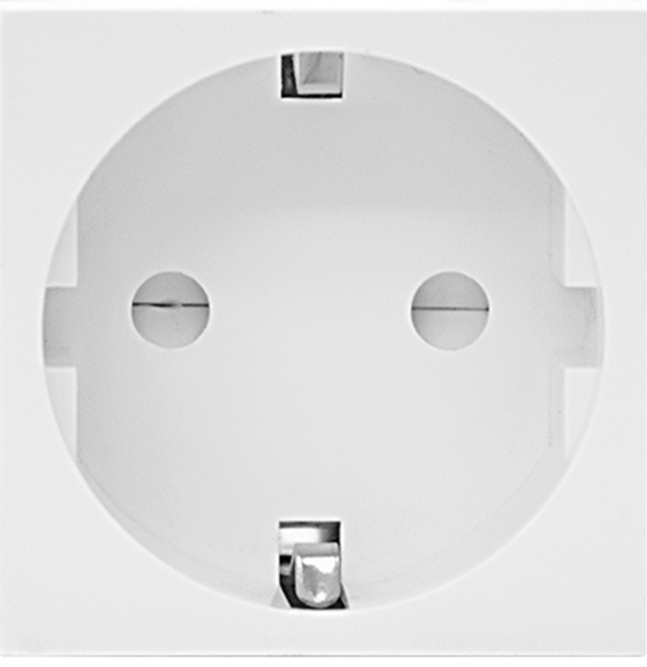 Механизм 2К+З нем.ст., в/заж., с з/ш, бел. (45х45мм), серия (тип) DF6