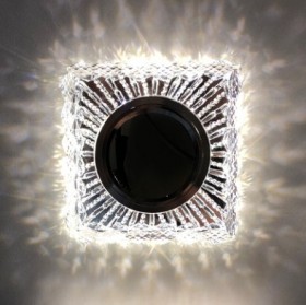 K1683L-1 серебро/прозрачный 50шт/коробка