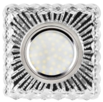 K1683L-1 серебро/прозрачный 50шт/коробка