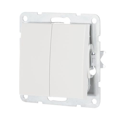 Выключатель 2-кл.  (сх.5) 16 A. 250 B (бел.) LK60  (20шт) 1кор.=200шт.