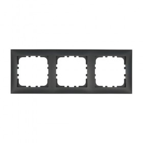 Рамка 3-постовая (черн. бархат) LK60 (50шт) 1кор.=200шт