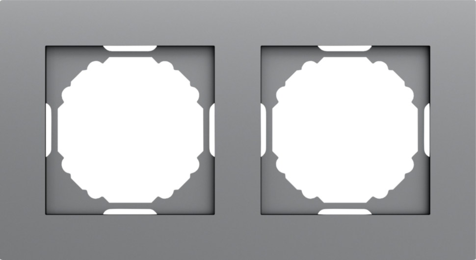 Donel A07 матовый серый рамка 2-я