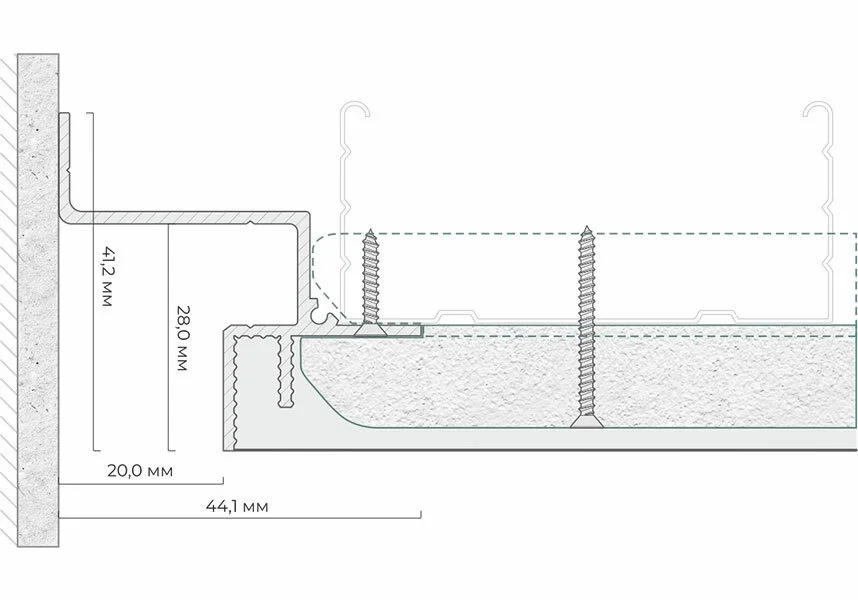 Профиль БП 30 Черный муар (2м