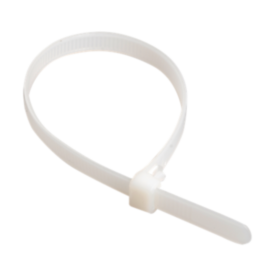 Хомут кабельный 8,8x650 мм, белый, нейлон, (100 шт), IEK