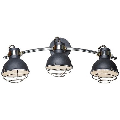 Настенный светильник  Escada 1135/3A E14*40W Black/Chrome