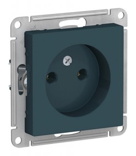 Механизм розетки 1-м б/з изумруд AtlasDesign