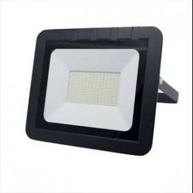 Прожектор с/д LEEK LE FL SMD7 150W CW BLACK (10) IP65 холодный белый (ультратонкий)