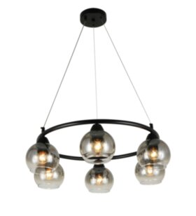 07331/6 BLACK (1) Люстра (RL)