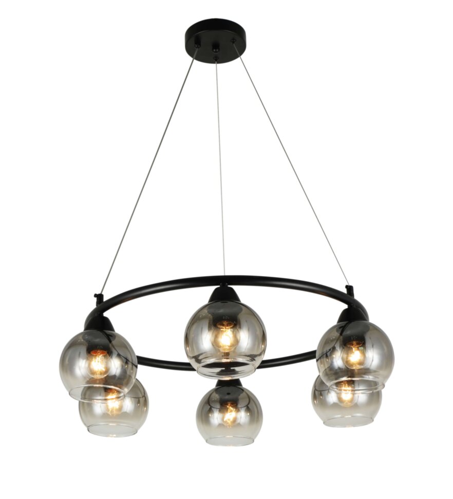 07331/6 BLACK (1) Люстра (RL)