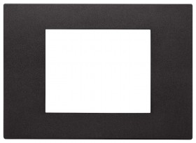 Накладка на 3 модуля, черная