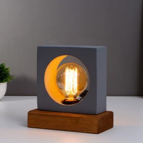 Лампа настольная 2070/1nGR E27 60Вт серый 18х18х10 см 6949876