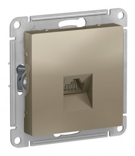 Механизм розетки RJ45 шампань AtlasDesign