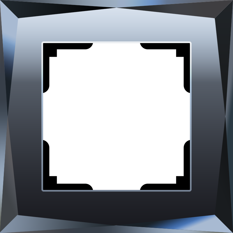 WL черный 1 рамка WL08-Frame-01