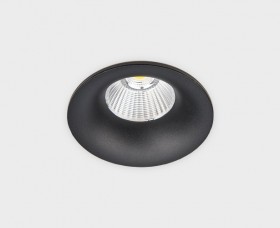 IT06-6016 black, 12W LED, 3000K светильник встраиваемый светодиодный IP44 Ra>80 d84х80mm