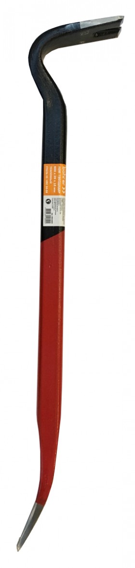 Лом - гвоздодёр Bohrer 450x25x12 мм усиленный (cталь 45 HRC 50-58) (12/1)