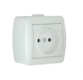 900-0200-217 Ainur белая Розетка с/з