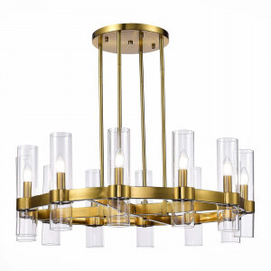 SL1237.303.12 Люстра подвесная ST-Luce Латунь/Прозрачный E14 12*15W