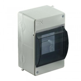 БОКС КМПн 2/4 4 модуля наружный с прозрачной крышкой ИЭК