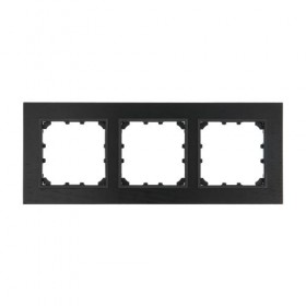 Рамка 3-постовая из натурального темного дерева (венге) LK60 (1/5шт) 1кор.=50шт