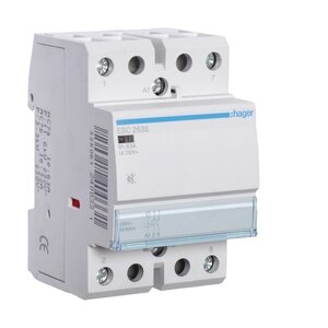 Контактор модульный бесшумный, 2н.о., AC1/AC7a 63A,  Uупр.=230В 50/60Гц, ширина 3М