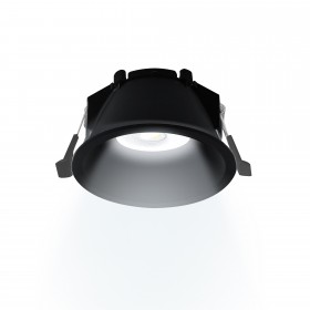 Светильник встраиваемый ARTIN, круг, скрытая лампа, 94х94х52, монт. отв. 85х85, GU5.3, черн., Ritter