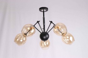 853С/5 CR+BK+BR (1) Люстра