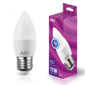REV Лампа сд C37 Е27 11W, 4000K, нейтральный свет