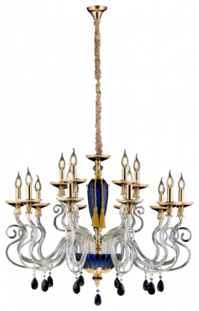 8240/10+5BL GOLD+BLUE (1) Люстра