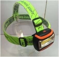 Светодиодный налобный фонарь KOC-H3WCOBLED, 3W  COB, широкий угол освещения, 3 режима работы, 180лм