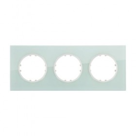 Рамка 3-постовая квадратная из натурального светлого стекла LK Vintage (10шт.) 1кор.=80шт.