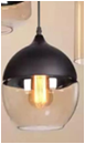 CH-004 Чашка шар с черным верхом 200*180