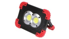 REV Аккумуляторный сд прожекторный фонарь 10W COB+1W LED, 3000мАч, 750Лм+70Лм, IP65, RItter