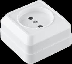 LEEK Накладная розетка 1-я б/з (10/200)