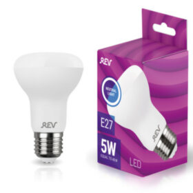 REV Лампа сд R63 Е27 5W, 4000K, холодный свет