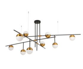 Люстра Навия черный/бронза w200*170 h85 G9 9*5W (Led)