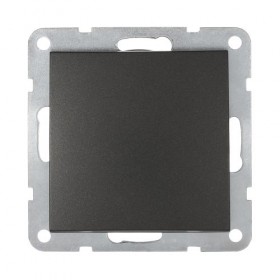 Переключатель 1-кл. на 2 направления (черн.бархат) LK60 (20шт.) 1 кор.=200 шт.